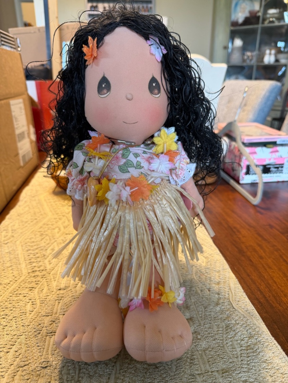 Vintage Precious Moments Leilani Hawaiian Hula Girl Doll